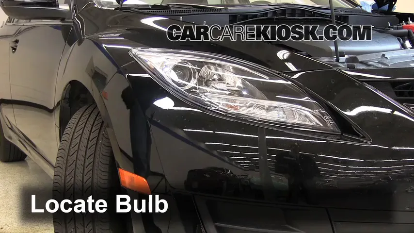 2012 Mazda 6 i 2.5L 4 Cyl. Lights Highbeam (replace bulb)